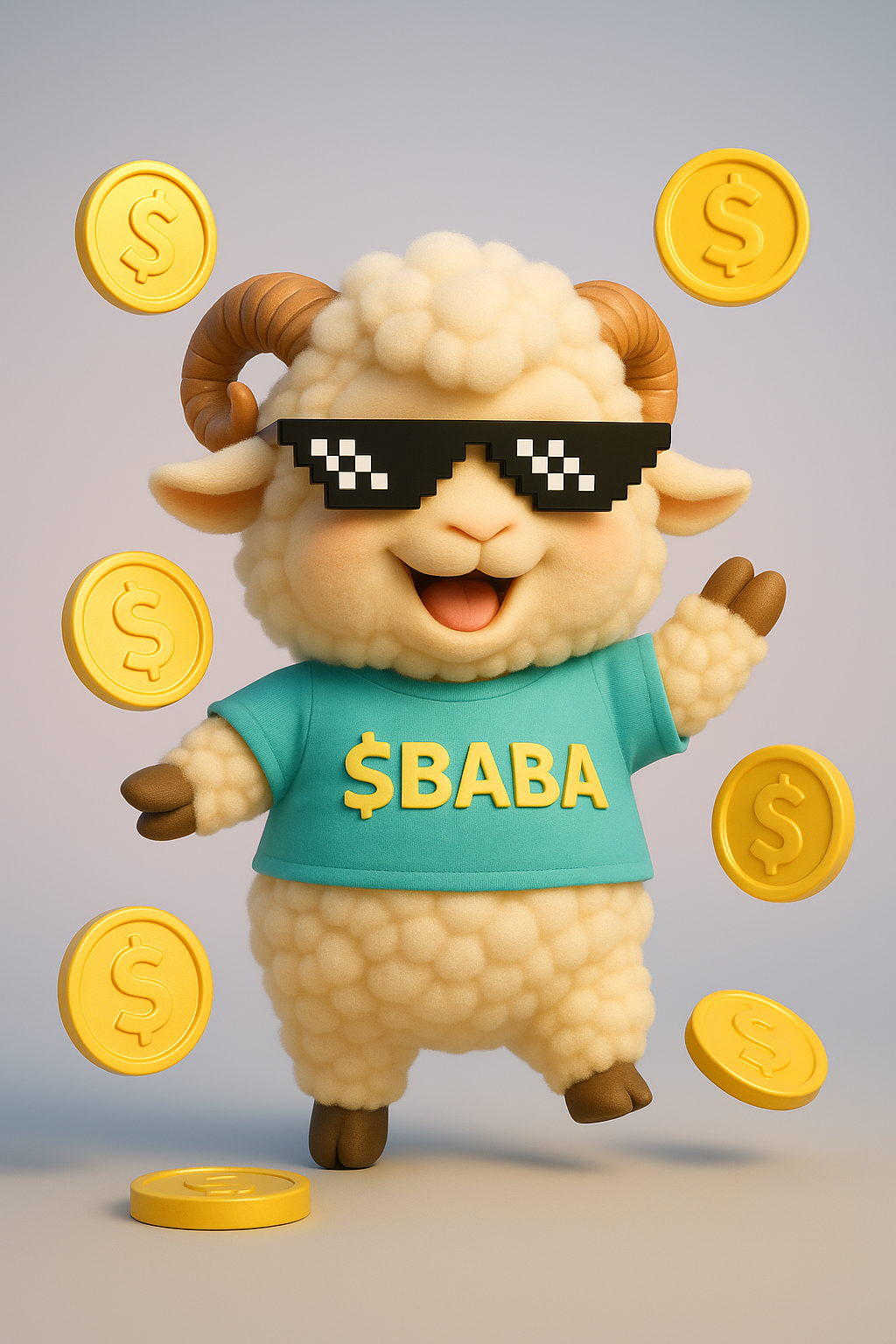 BABA with coins
